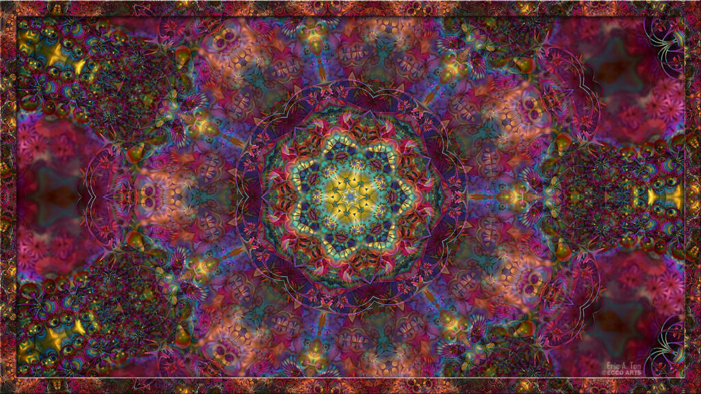 Journey Within: Transform Your Space with Psychedelic Mandala Wallpaper