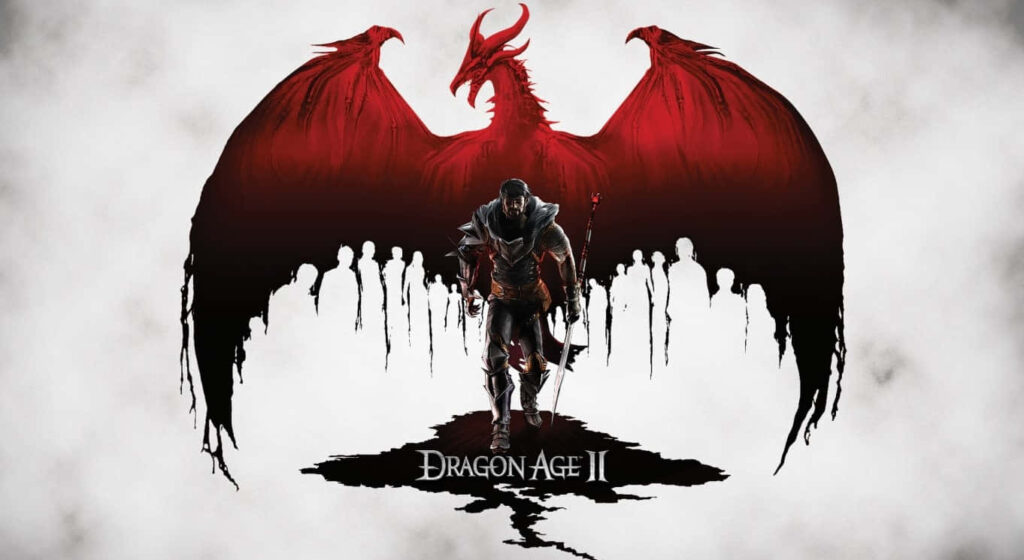 Dragon Age: Inquisition Wallpaper with Hero and Dragon - Stunning Fantasy RPG Background
