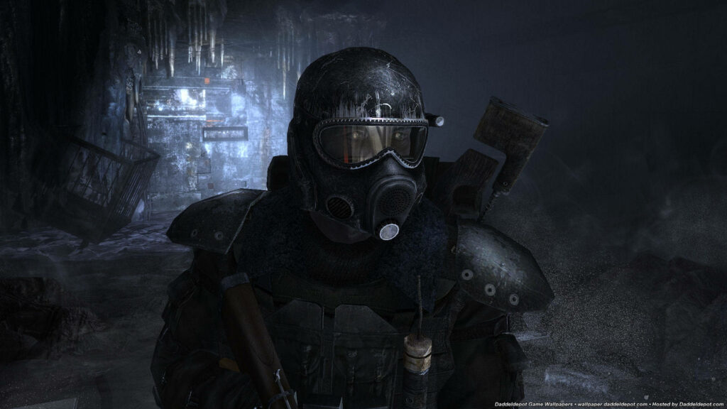 The Enigmatic Artyom: Immersive Metro 2033 Station Scene Wallpaper