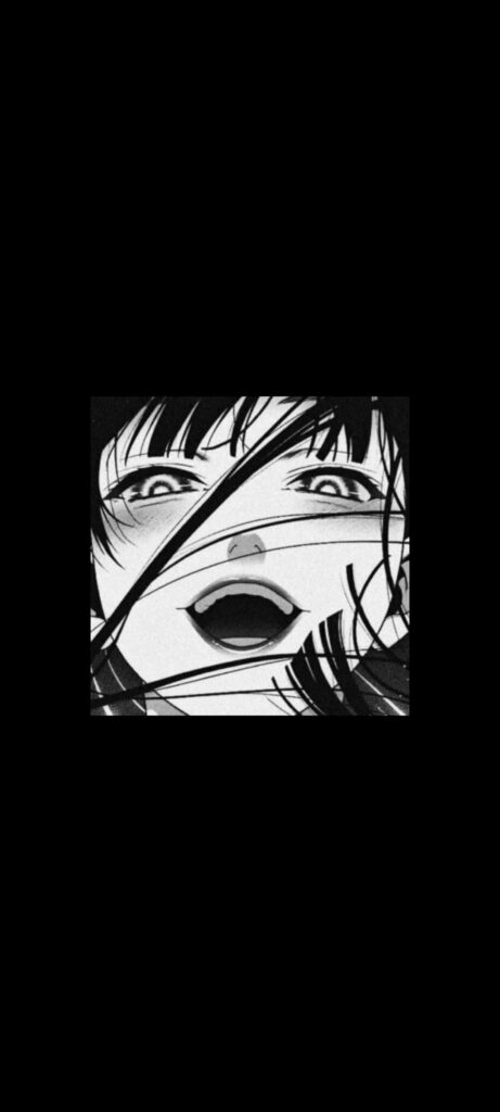 Joyful Animated Character Wallpaper: Expressive Monochrome Art