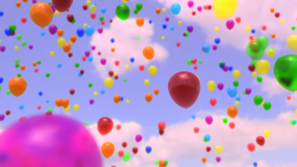 Vibrant Balloon Sky Wallpaper for Joyful Celebrations