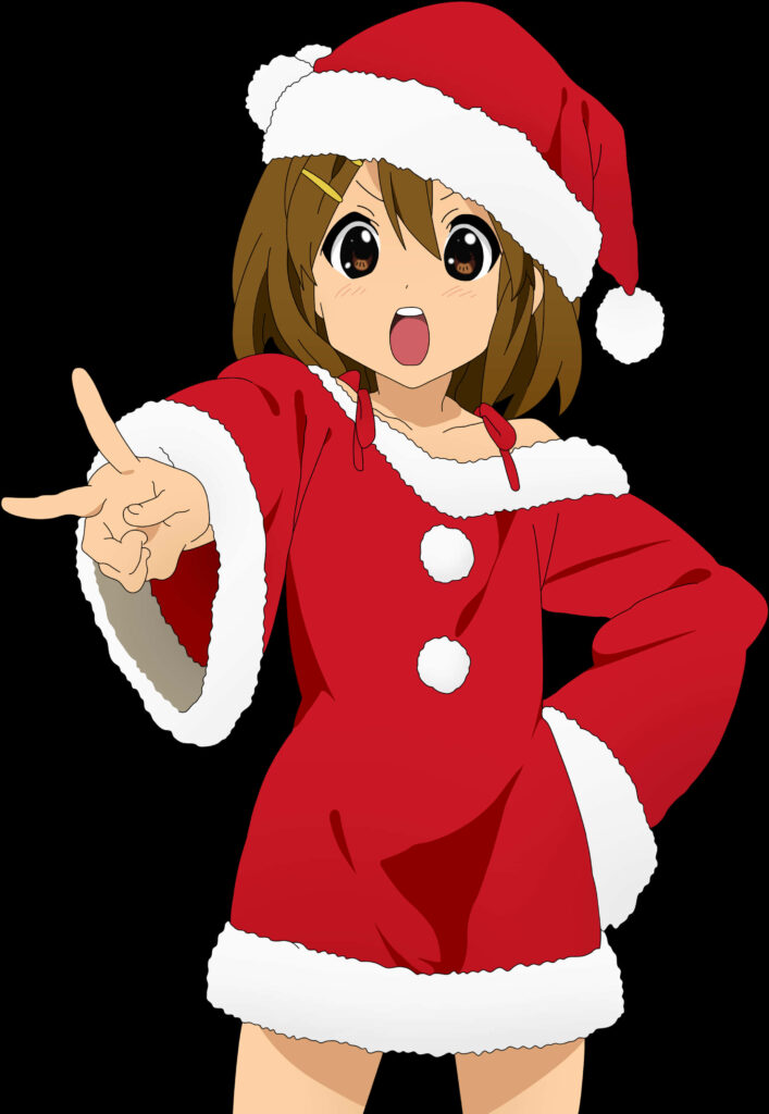 Joyful Santa Character Wallpaper: Animated Design on Transparent Background