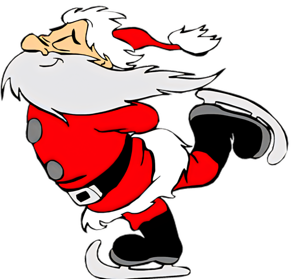 Joyful Santa Claus Cartoon Wallpaper – Festive Holiday Design