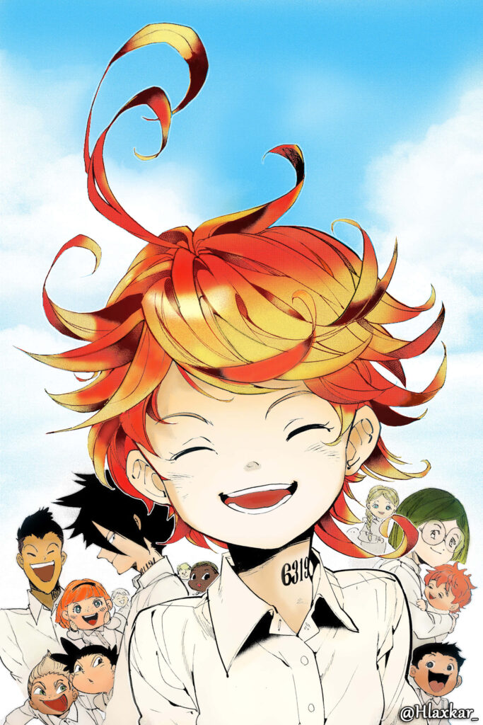 Joyful *The Promised Neverland* Wallpaper: Cheerful Characters & Hope