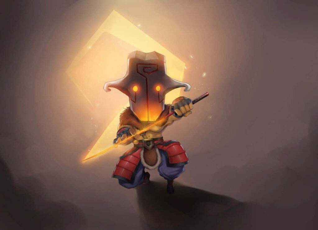 Juggernaut in the Battlegrounds of Dota 2 Wallpaper