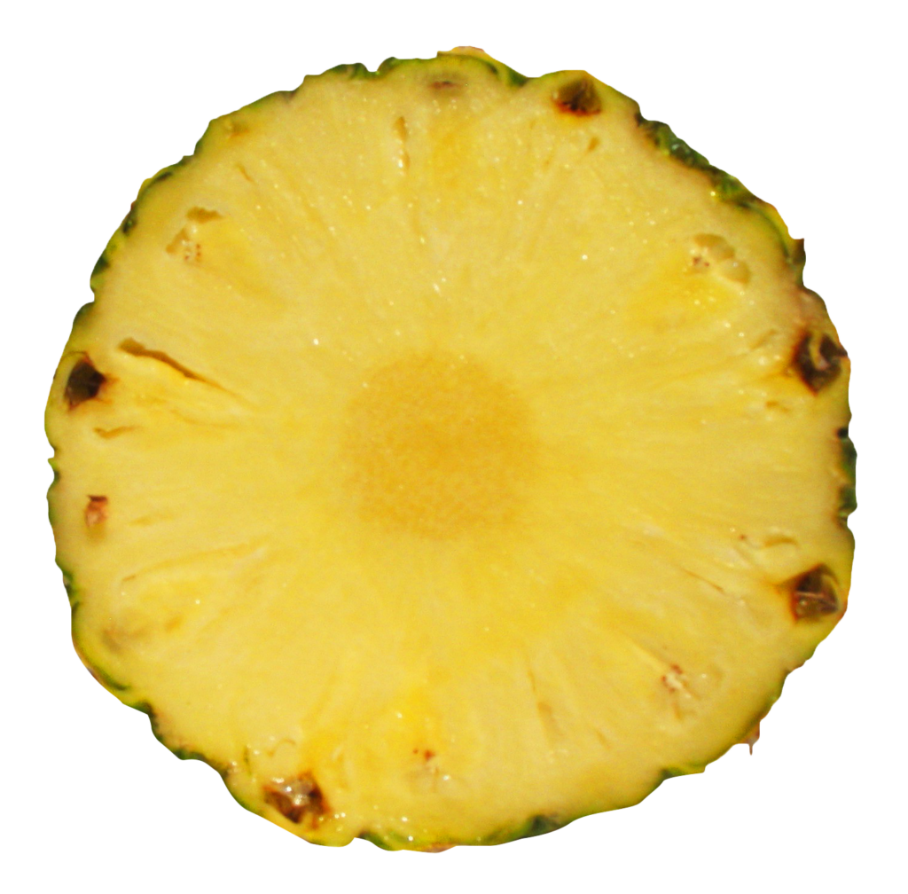 Juicy Pineapple Slice Wallpaper - Vibrant Tropical Texture