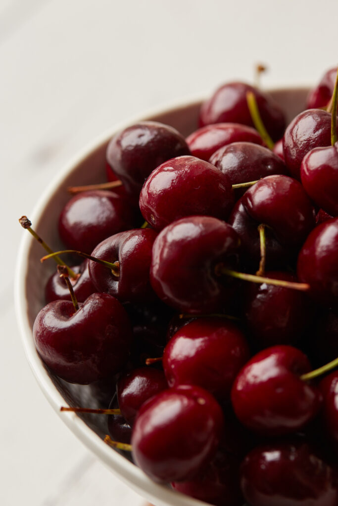 Vibrant Close-Up of Juicy Red Cherries - Fresh Wallpaper Background