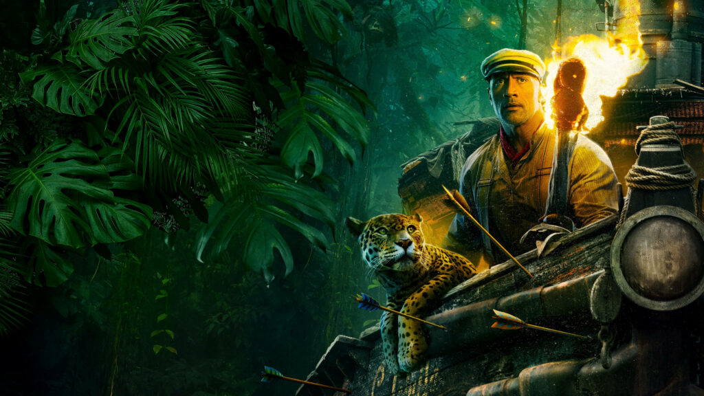 The Rock's Adventurous Jungle Cruise: An Action-Packed Disney Ride Comes to Life! Wallpaper
