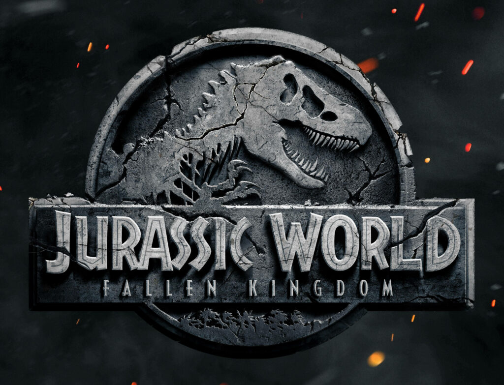 Jurassic World: Fallen Kingdom Logo Wallpaper - T-Rex Fossil Design