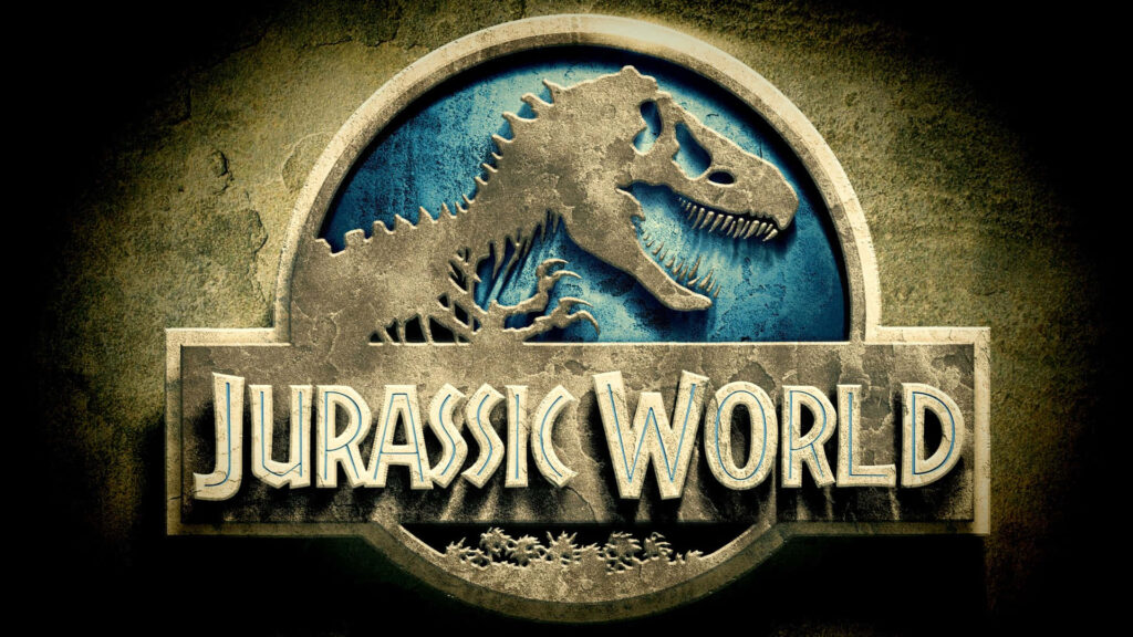 Jurassic World Logo Wallpaper: Iconic Dinosaur Silhouette Design
