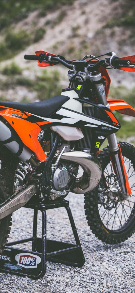 KTM Adventure Motorcycle Wallpaper: Rugged Off-Road Excellence