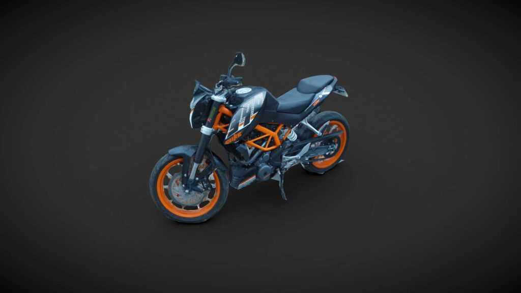 Adventure-Ready KTM Duke Wallpaper: Sleek Design & Bold Orange Accents