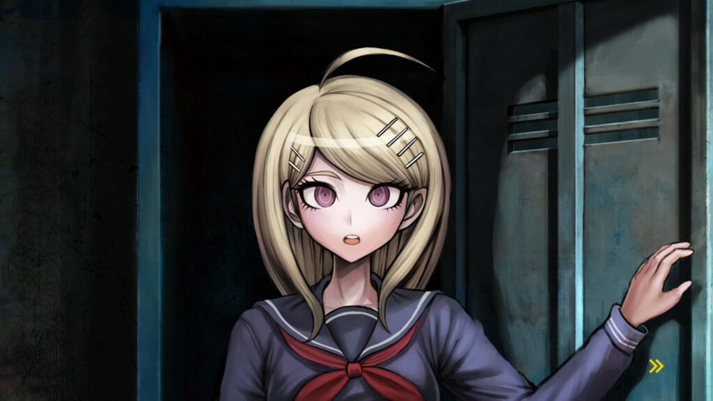 Kaede Akamatsu Wallpaper: Surprised Expression in Dramatic Setting
