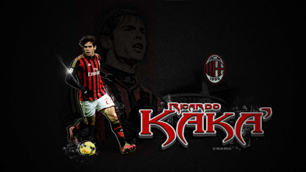Kaká AC Milan Wallpaper: Iconic Legend in Team Colors