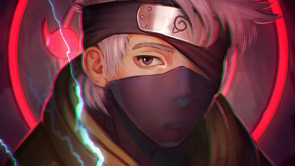 The Legendary Kakashi Hatake: A Masterpiece of Digital Anime Artistry Wallpaper