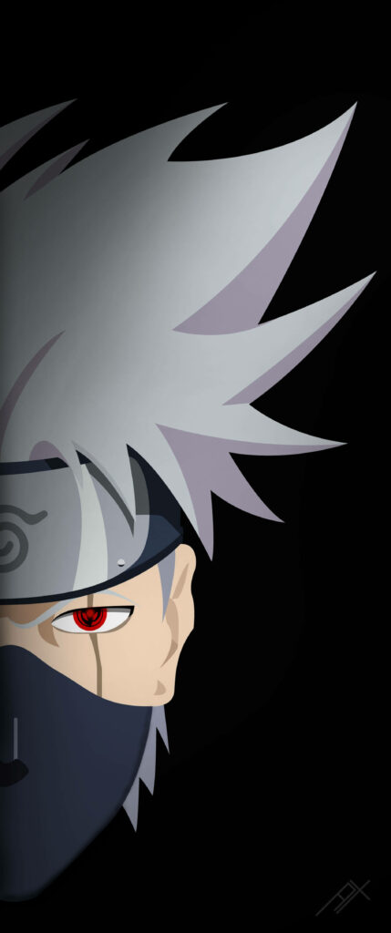 Naruto's Kakashi: A Glimpse into the Mysterious Silver-haired Ninja Wallpaper