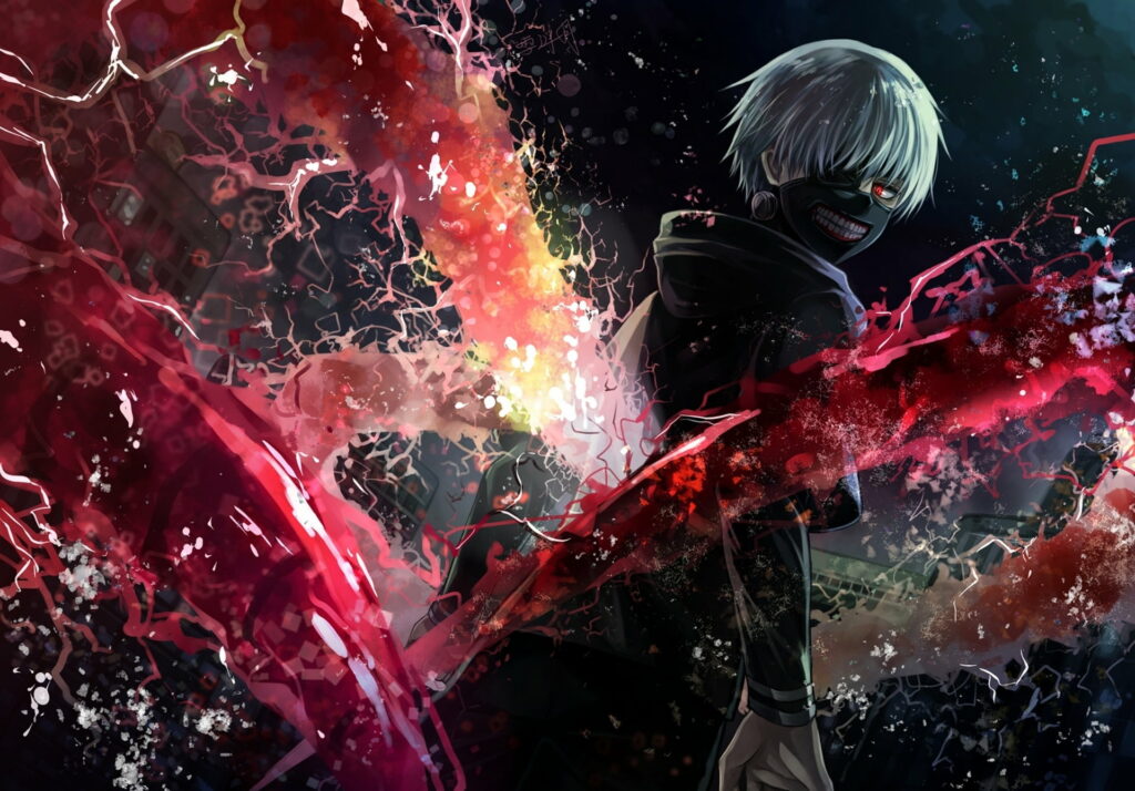 Tokyo Ghoul's Enigmatic Protagonist Unveils His Ghoul Nature: Kaneki Ken's Mesmerizing White Hair HD Wallpaper