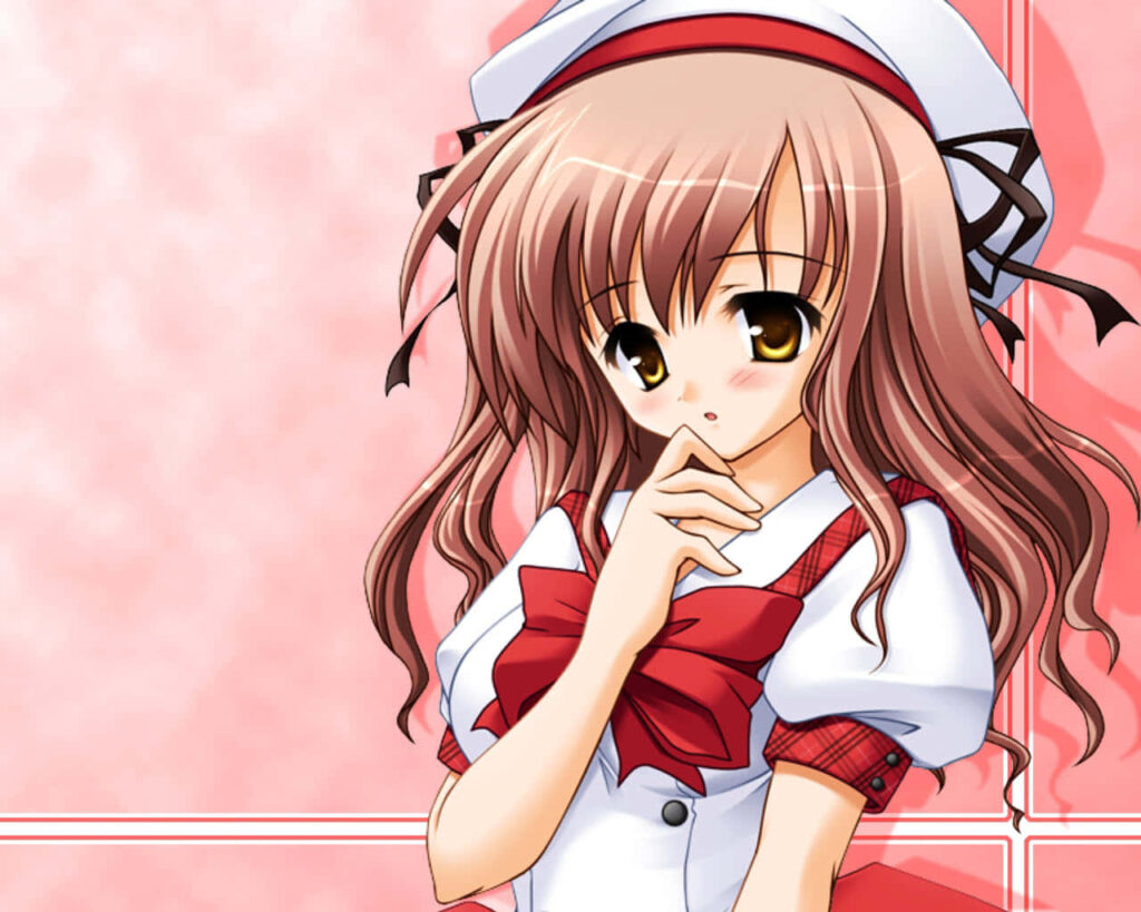Kawaii Anime Girl Wallpaper: Sweet Smile & Charming Aesthetic