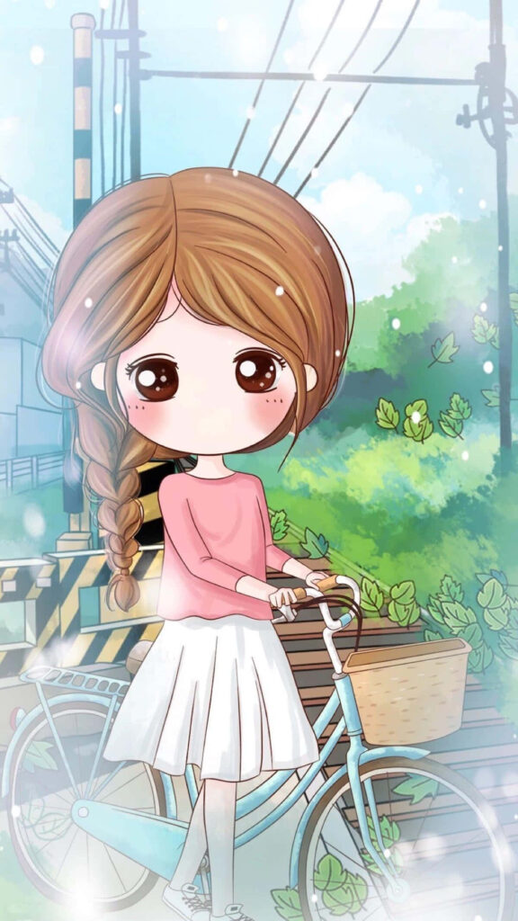 Kawaii Anime Girl Wallpaper: Cute Style for iPhone Display