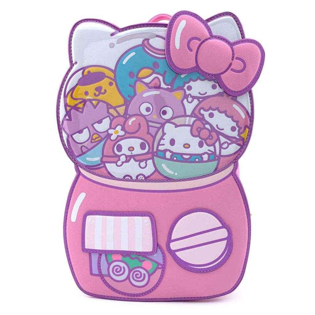 Adorable Kawaii Hello Kitty Wallpaper with Pastel Bubblegum Machine