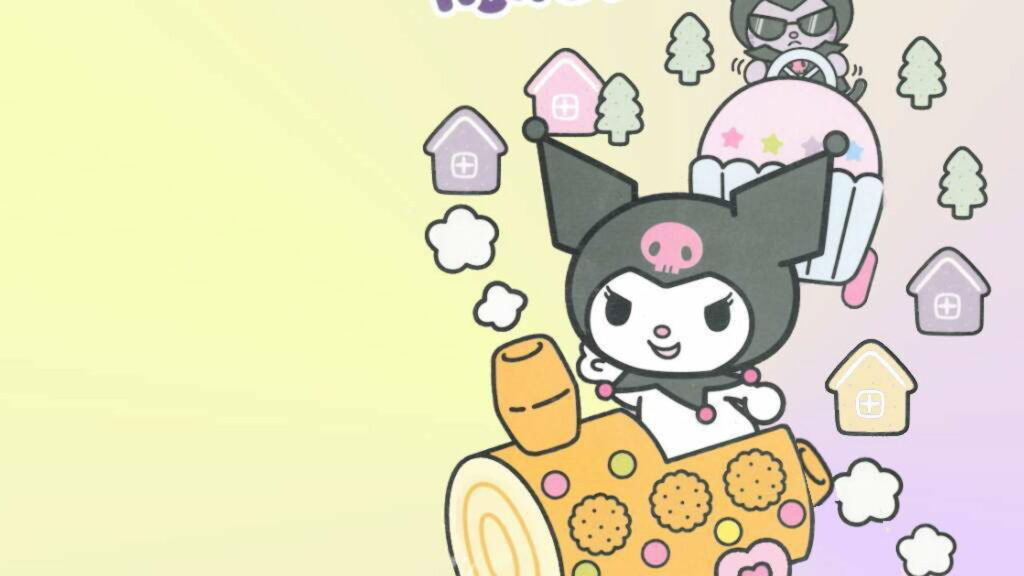 Whimsical Kuromi: A Cartoon HD Wallpaper Background Photo Delight