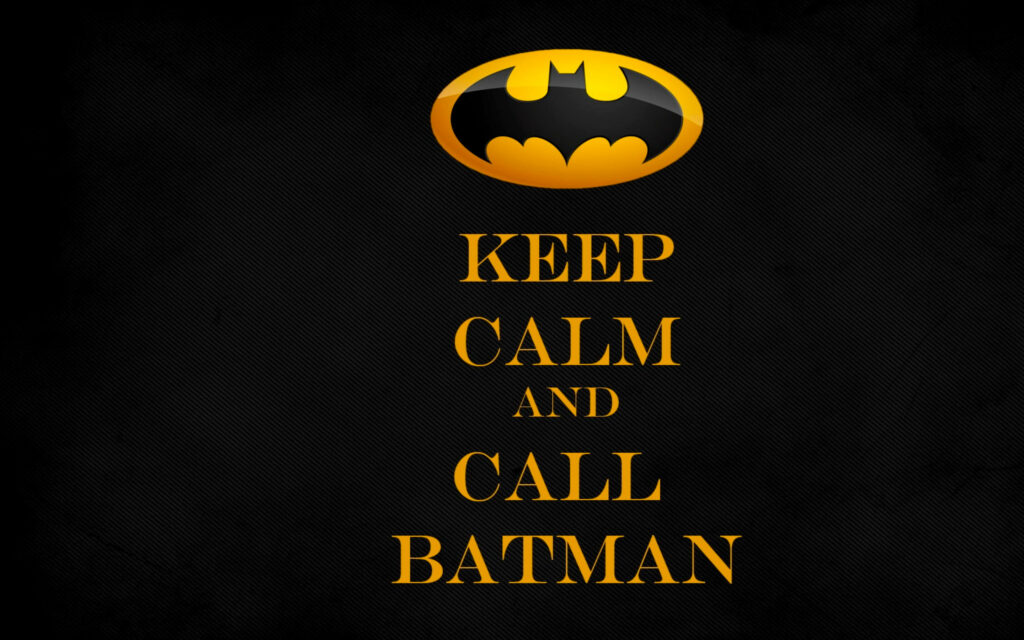 Cool and Minimalistic Batman Logo: Empowering Serenity on your Phone or Monitor Screen Wallpaper