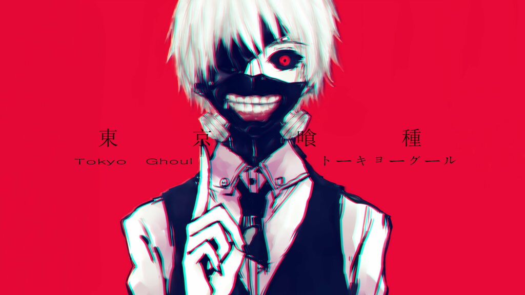 Crimson Reverie: HD Wallpaper of Ken Kaneki from Tokyo Ghoul