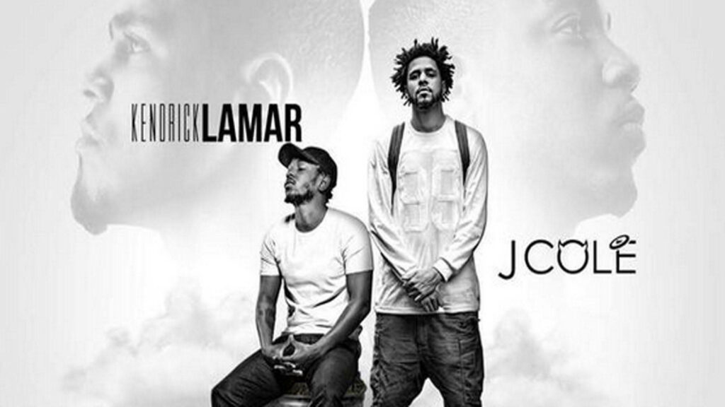 Kendrick Lamar & J. Cole Monochrome Wallpaper Collaboration Art
