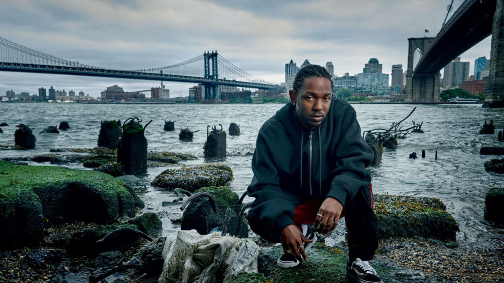Stunning Kendrick Lamar Wallpaper: Urban Bridge Photoshoot Background