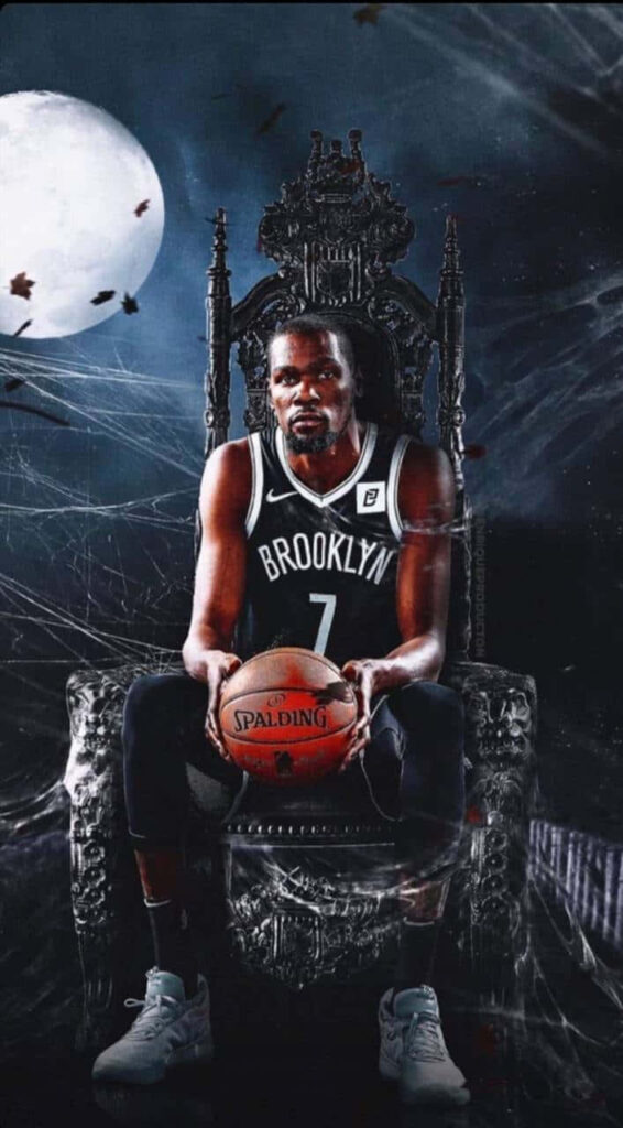 Kevin Durant Throne Wallpaper: Dark & Atmospheric Basketball Art