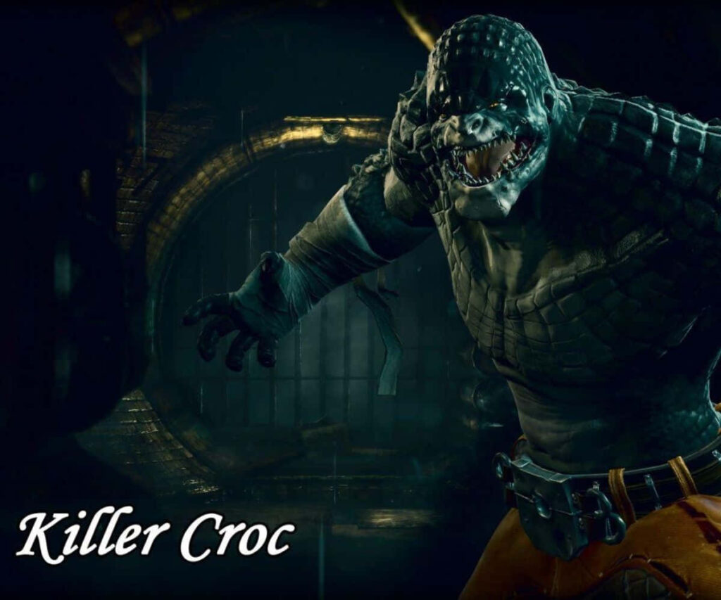 Intense Killer Croc Fan Art Wallpaper: Detailed DC Comics Background