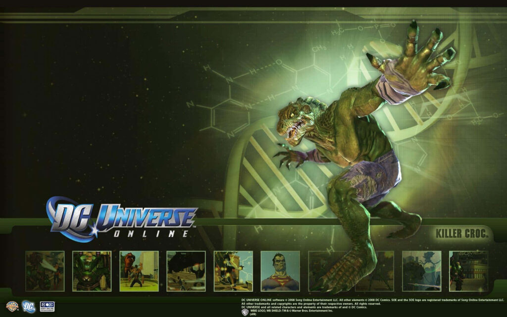 Dynamic Killer Croc HD Wallpaper from DC Universe Online