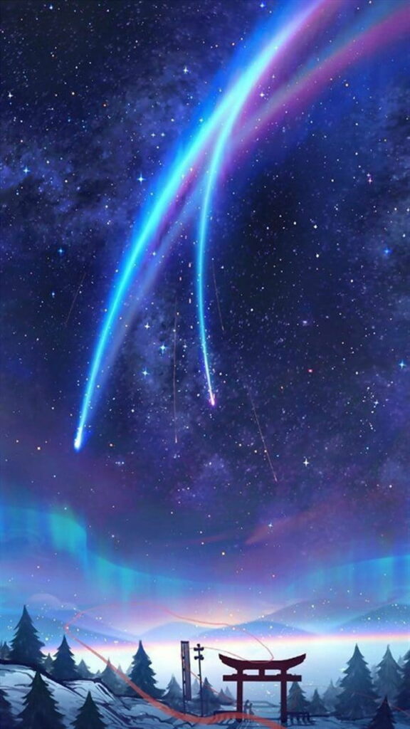 Anime Love Transcends the Stars: Kimi no Na wa HD Phone Wallpaper