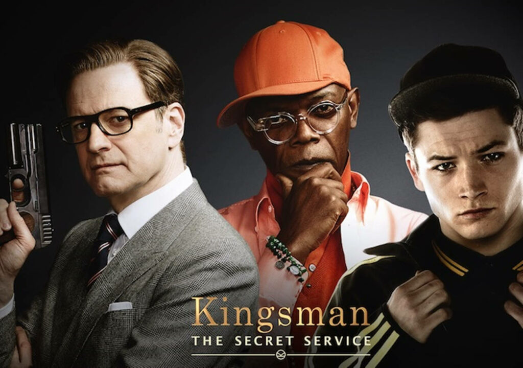 Kingsman The Secret Service main characters intense stylish action movie poster wallpaper