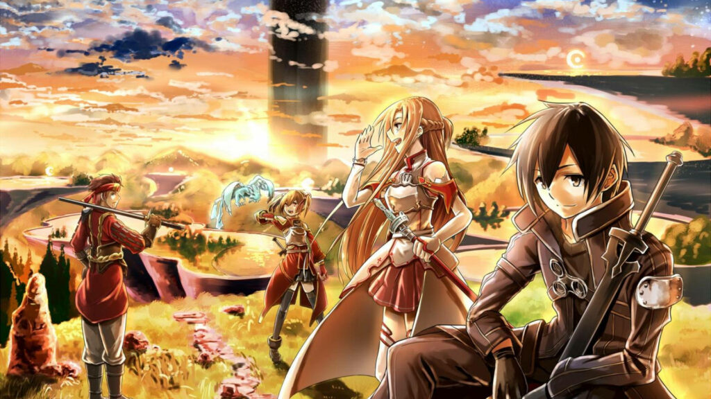 Embarking on a Quest: Kirito's Epic Adventure Wallpaper