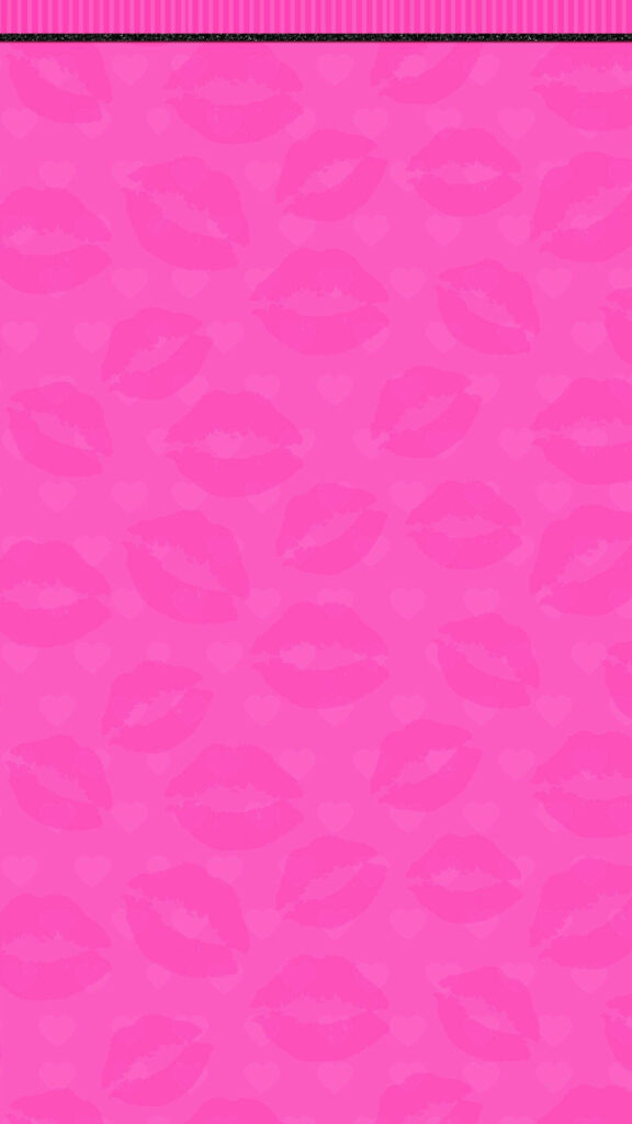 Kisses Galore: Vibrant Hot Pink Background for a Stunning Phone Display Wallpaper