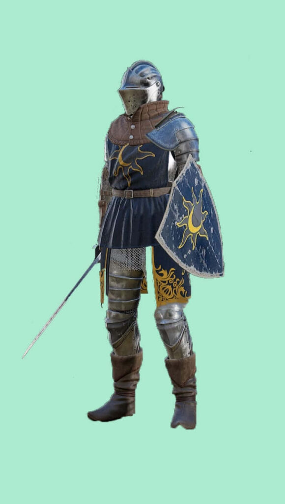 Knight in Shining Blue Armor: Epic Mordhau Adventure Awaits! Wallpaper