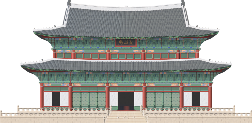 Korean Palace Wallpaper: Intricate Traditional Architecture Background