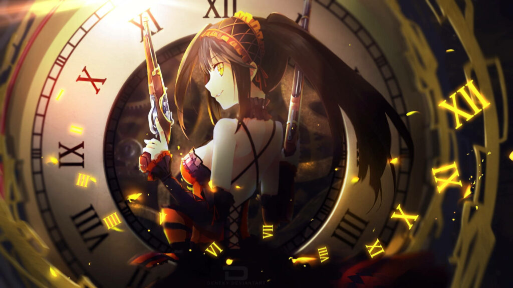Kurumi Tokisaki Gothic Wallpaper: Time Manipulation & Dramatic Design
