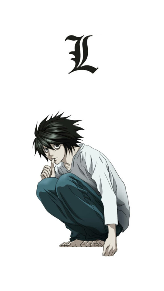 Lonely L: The Ruler of Dusk - Death Note Grunge Wallpaper