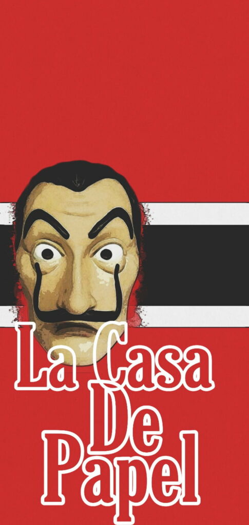 The Red Mastermind: LCDP-inspired Money Heist Series HD Phone Wallpaper featuring Salvador Dali Vibes