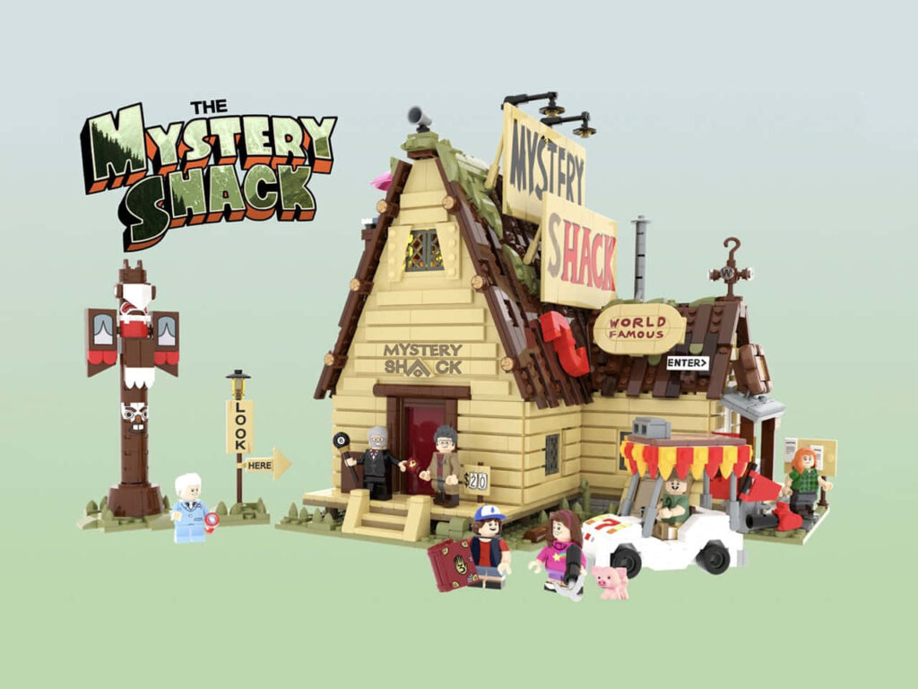 LEGO Mystery Shack Wallpaper: Gravity Falls Inspired Background