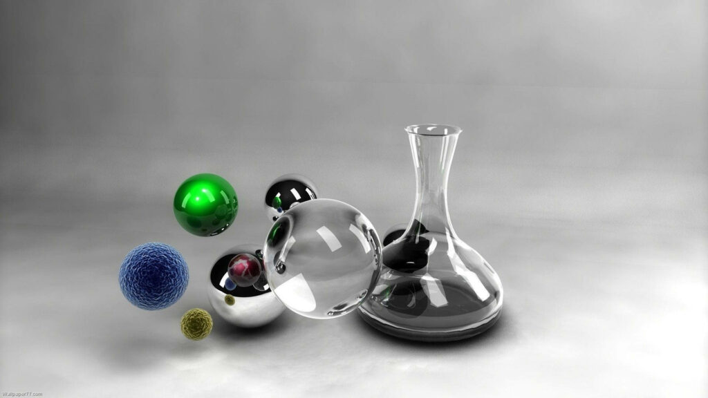Experiment Elegance: A Stunning Science Desktop Wallpaper featuring Laboratory Equipment