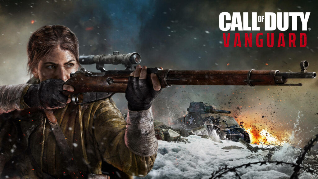 Vanguard's Deadly Lady Shooter: A Captivating HD Wallpaper from Call of Duty