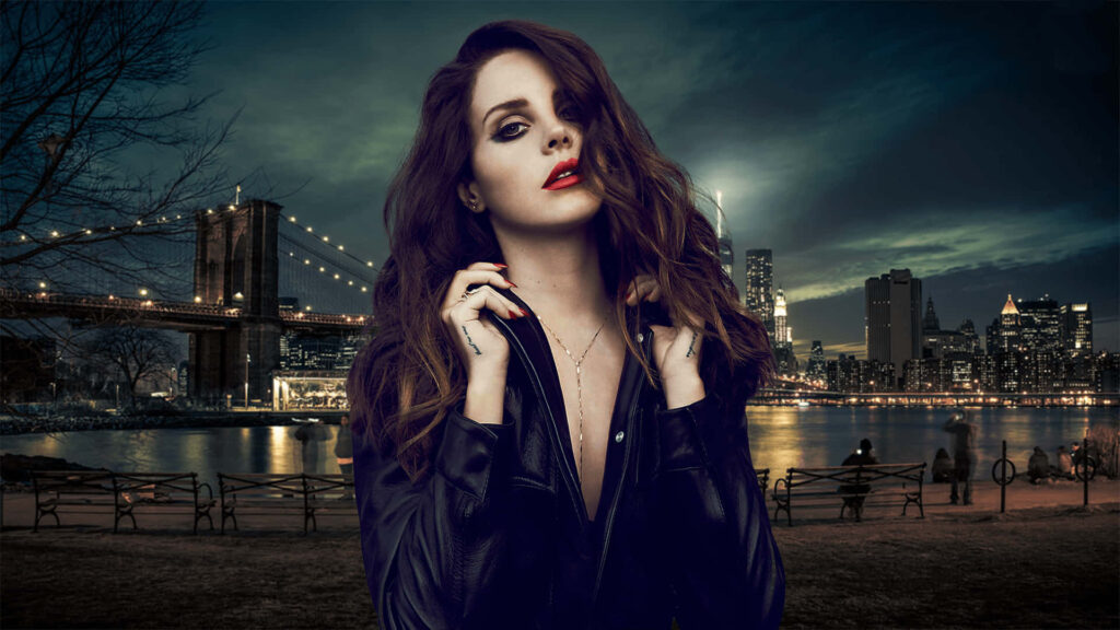 Lana Del Rey Wallpaper: Brooklyn Bridge Night Skyline Background