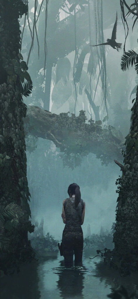 Embark on Lara Croft's Adventurous Journey through Treacherous Terrain in Rise of the Tomb Raider - Experience the Thrill on the Immersive s Max Display! Wallpaper