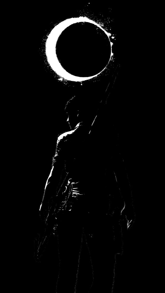 The Elusive Huntress: Lara Croft Embracing Shadows and Secrets Wallpaper