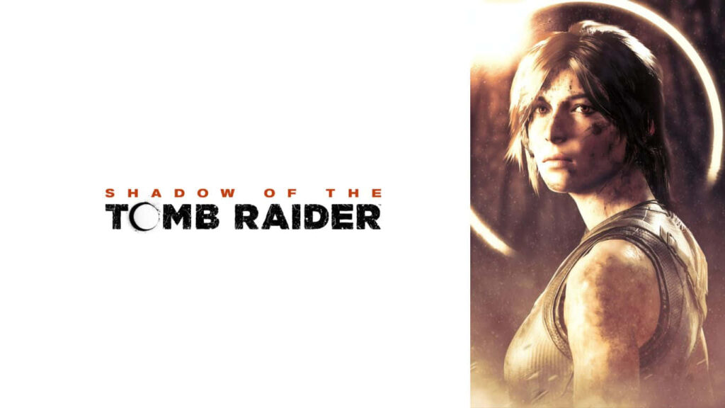 Thrilling Side View: Unleash the Adventurous Lara Croft in this Stunning Shadow of the Tomb Raider Wallpaper