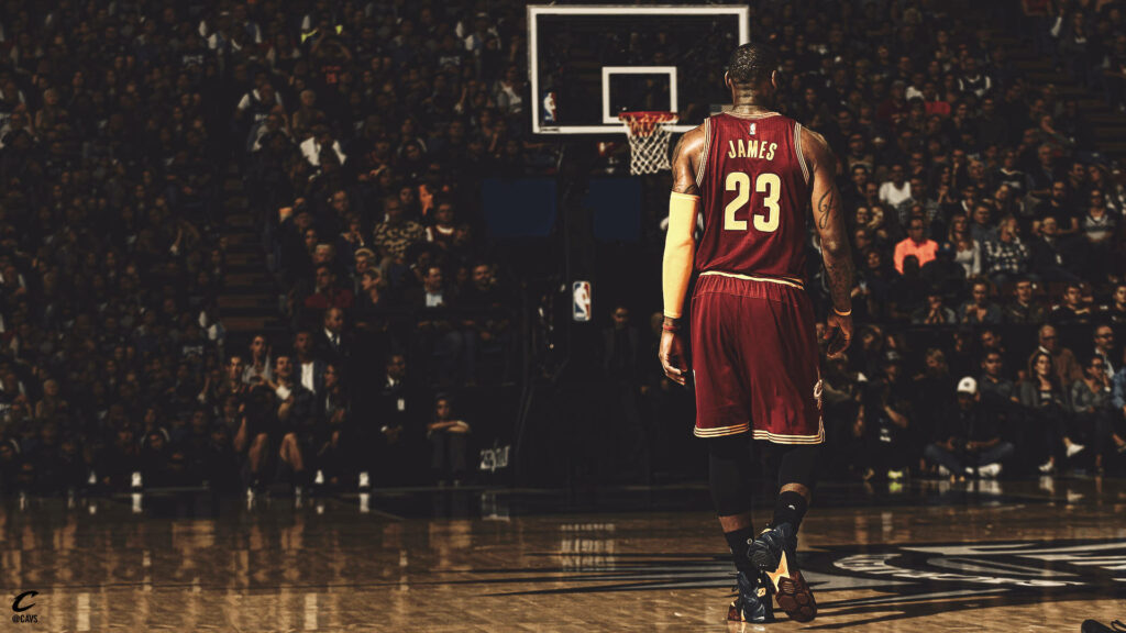 LeBron James Dynamic Wallpaper: Iconic Basketball Presence Background