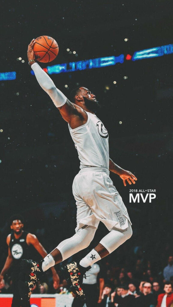 LeBron James Iconic Dunk - 2018 NBA All-Star MVP Wallpaper
